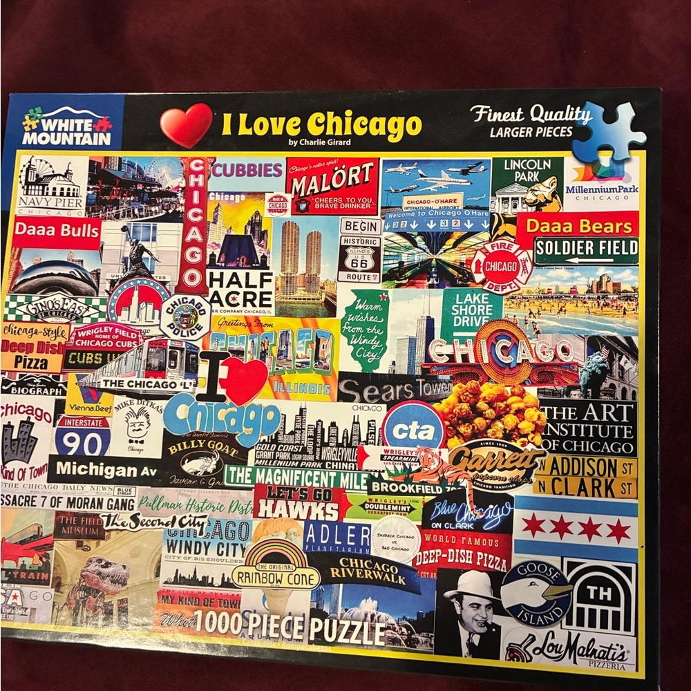 White Mountain I Love Chicago Puzzle